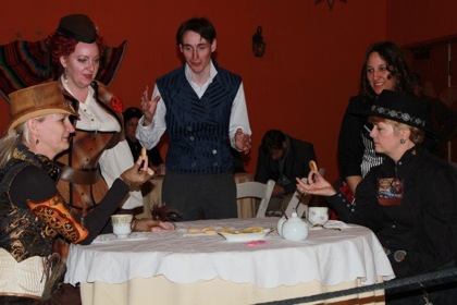 Alva and Sparky Dueling