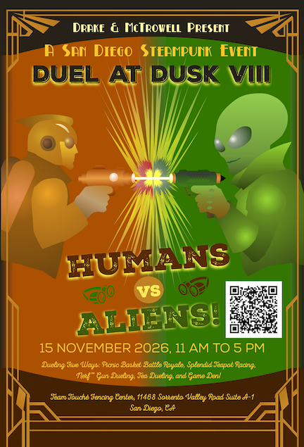 Duel at Dusk VIII Postcard Front small